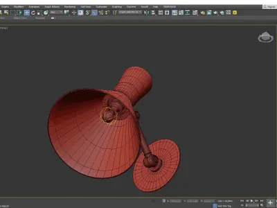 Liam Small Articulating Sconce Low-poly 3D model