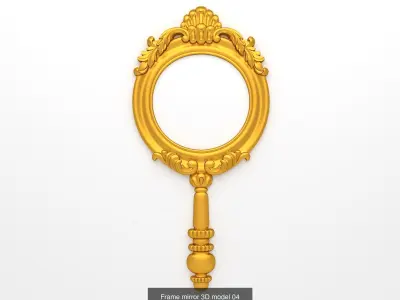  frames mirror set 3D Model Collection01 3D Model Pack