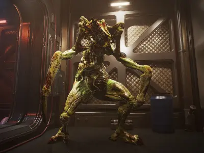 Roach Monster Low-poly 3D model