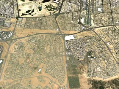 Cityscape Dubai United Arab Emirates 3D model