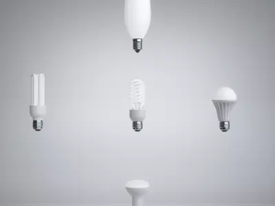 LED Lights Bulbs 3D Model Pack