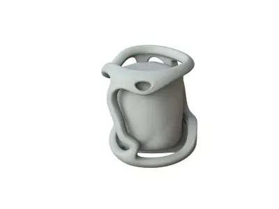 SciFi Shape Object Low Poly 89 Low-poly 3D model