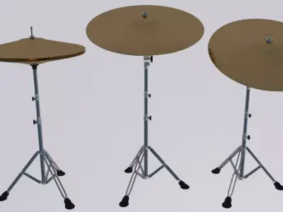 Acoustic Drum Kit 3D model