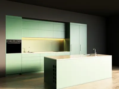 101-Kitchen5 matte 9 3D model