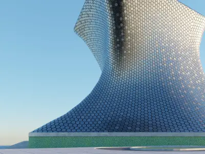 Soumaya Museum Low-poly 3D model