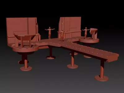 Duel of the Fates Naboo Faceoff 3D print model