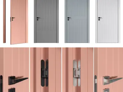 Interior door 001 3D model