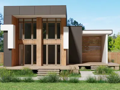 Architecture building 3D model 2