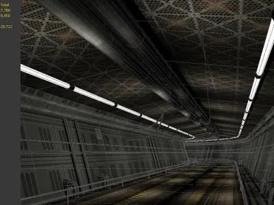 spaceship space station futuristic t sci-fi fantasy 3D model