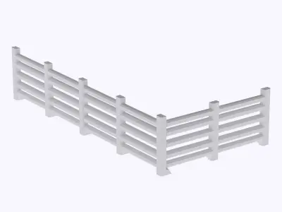 miniature Low fence 2 modular  3D print model
