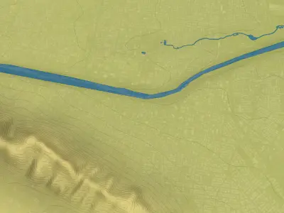 Monterrey - Topography Terrain Low-poly 3D model
