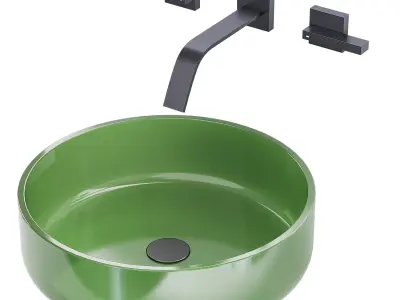 Tolosa washbasin with Berraco mixer 3D model