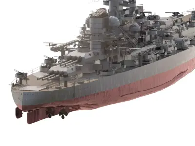 GERMAN NAVY WW2 1944 CRUISER 3D model