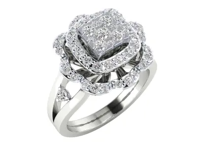  Women Ring Render 3dm STL MTL SLC JCD OBJ FBX Details 3D print model get