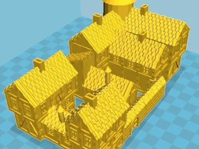 Medieval House 7 3D print model