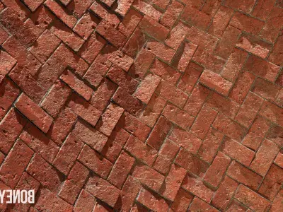 Herringbone Brick Floor Tiles - Game Textures Texture