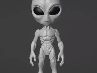 Alien Grey 3D print model