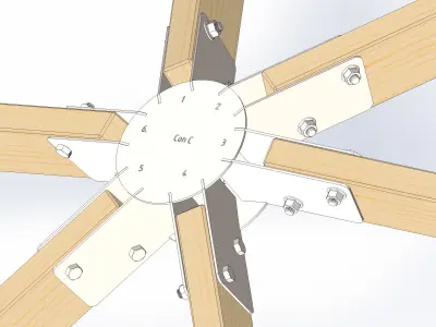 Arbour 7x7x4m 3D model