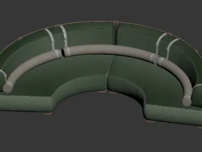 modern sofa chair  3D model