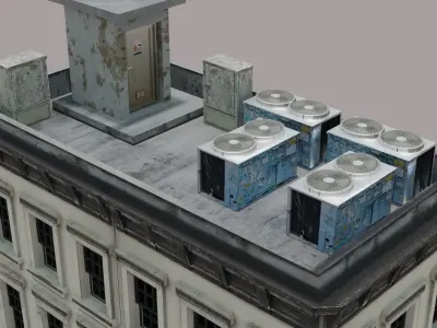 Residential Building Block Free 3D model