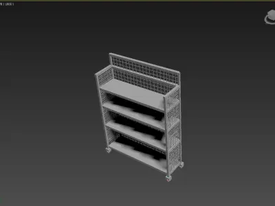 Store  market Low-poly 3D model