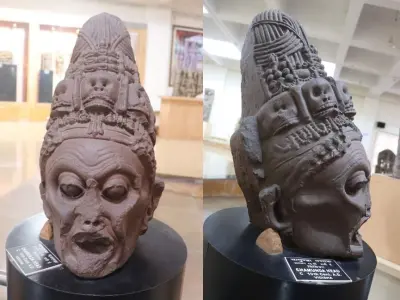 Goddess Chamunda Head - High Poly 3D File 3D print model