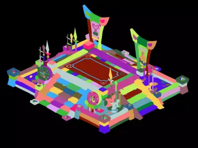 Xiqiao City - Bezutai 21 3D model