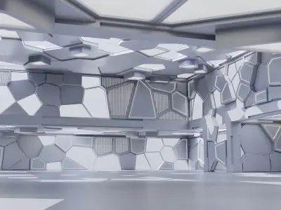 Futuristic Interior 3002 3D model