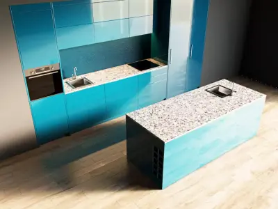 113-Kitchen5 glossy 10 3D model