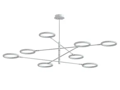 AX268 chandelier with six circular lights 3D model