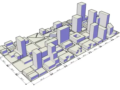Low-Poly Modular City Low-poly 3D model