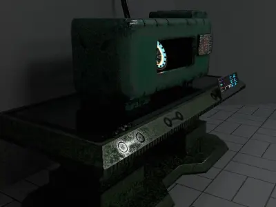 Sci-Fi office 3D model