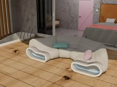 Marine Resort Cabin 3D model