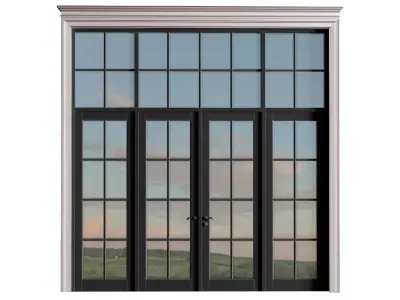 Modern Classic French Entrance Patio Doors  3D model