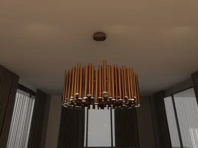 Ceiling lamp 3D model 12
