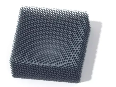 square plastic dish 3D print model