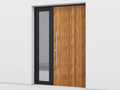 Aluminium door 120 3D model