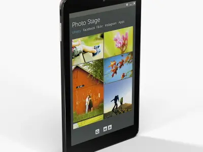 Dell Venue 8 tablet Low-poly 3D model