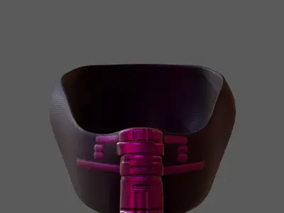 Gas mask helmet 3d model scifi Low-poly  Low-poly 3D model