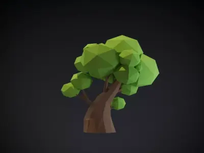 Tree 007 Low-poly 3D model