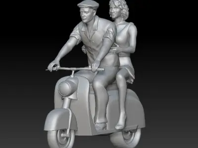 Man and Woman 3D print model