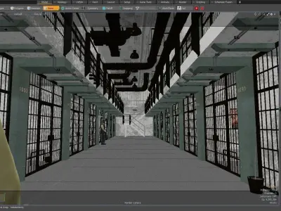 Prison cells 3D model