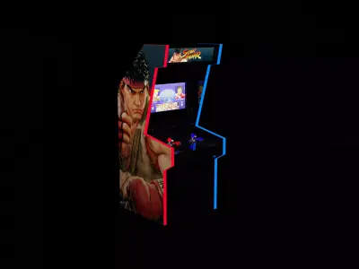 Street Fighter Arcade Machine Simple Free 3D model