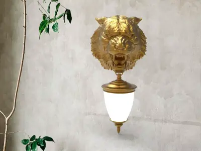 Tigger Head Wall Lamp 3D print model