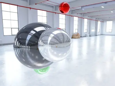 HDRI - Industrial Warehouse Interior 12 Texture