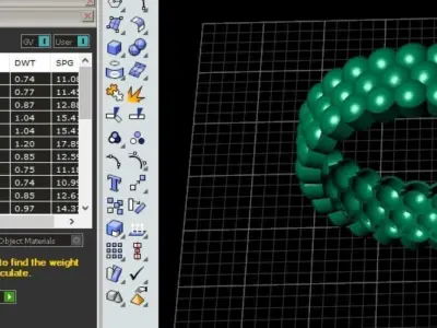 Light weight mini ball shape ring 3D print model