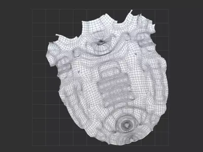 Cryohelix gun Low-poly 3D model