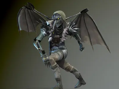 IndustrialMech03 Low-poly 3D model