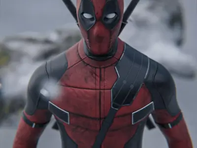 Dead Pool Mid Poly 3d Model Low-poly 3D model