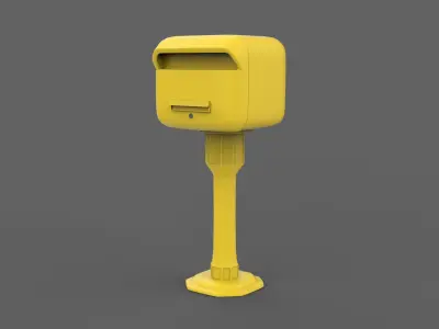 Metal Mailbox  3D model